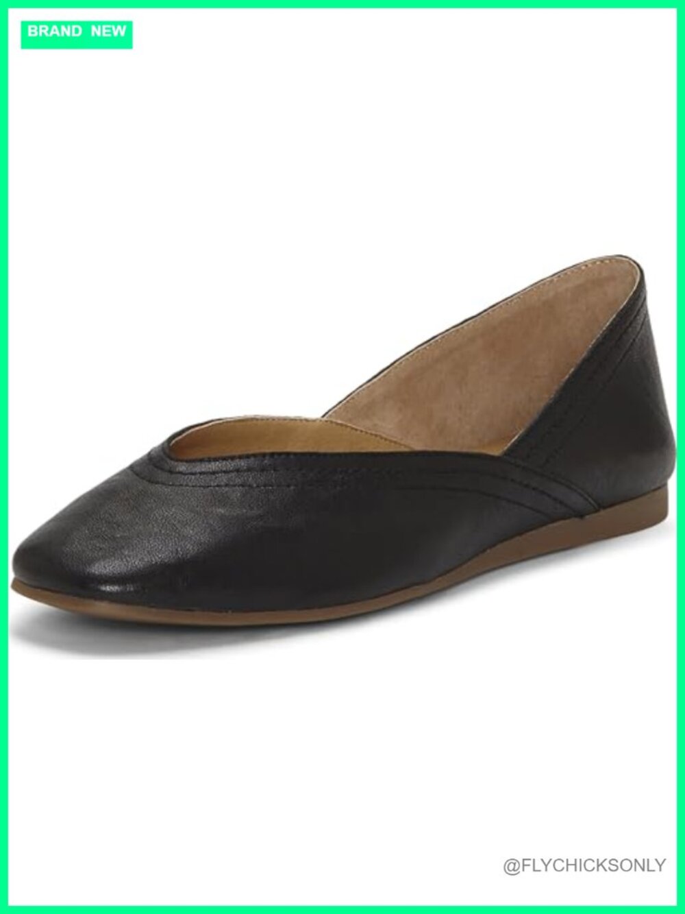 Lucky Brand Alba Ballet Flats Square Toe Slip-On Women's